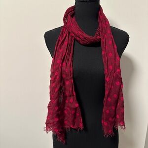 *POLA* Red x Pink Polka Dot Fashion Scarf